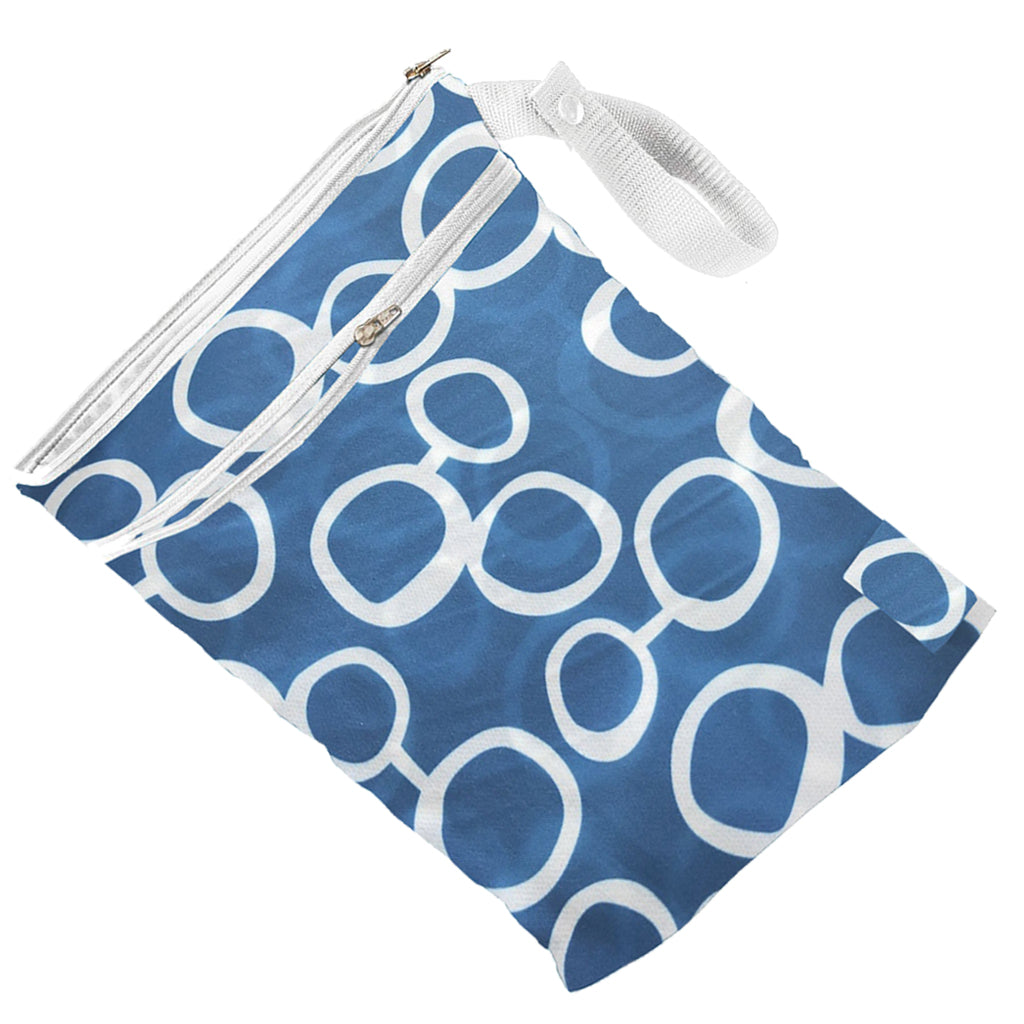 Wet Reusable Cloth Diaper Nappy Bags Waterproof Travel Carry Bag Green Dot