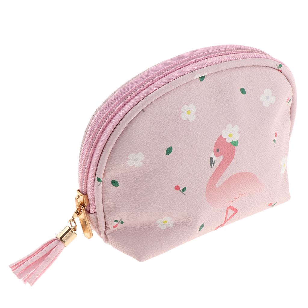 Cute Mini PU Leather Coin Bag Change Purse Wallet Key Pouch Women Girls Light Pink