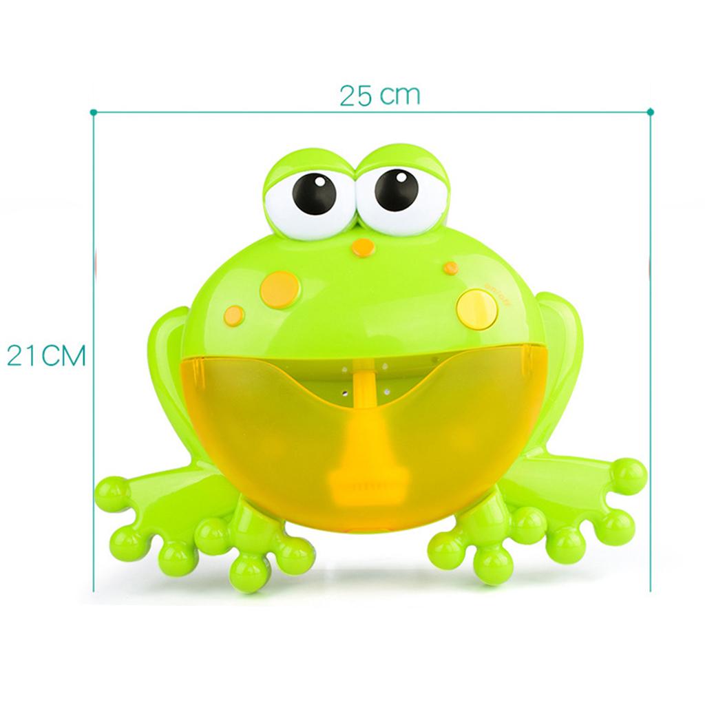 Baby Bath Bubble Toy Frog Blower Bubble Machine Maker with Nursery Rhyme Bathtub Toys for Infant Baby Children Kids Fun Tub Time