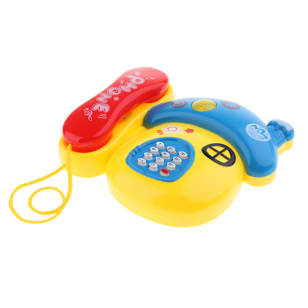 Musical Light Educational Learning Play Mushroom Telephone Toy for Kids Baby
