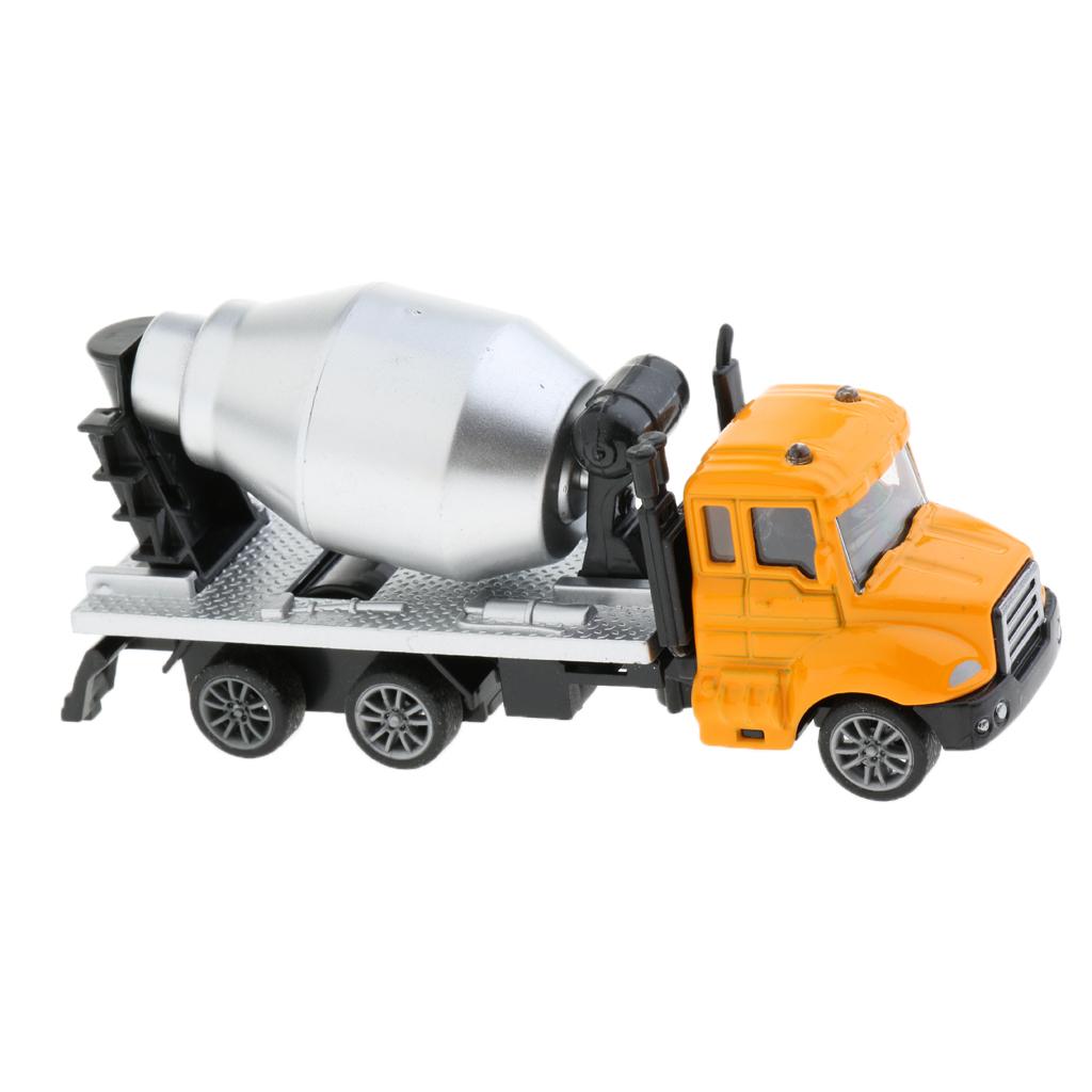 1:64 Alloy Pull Back Car Construction Vehicle Toy for Kids Gift Cement Truck