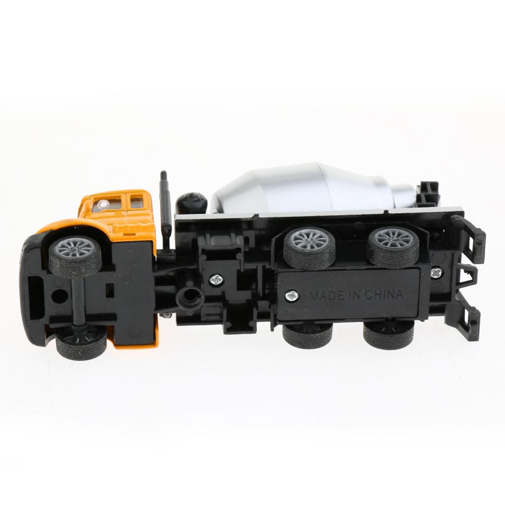 1:64 Alloy Pull Back Car Construction Vehicle Toy for Kids Gift Cement Truck