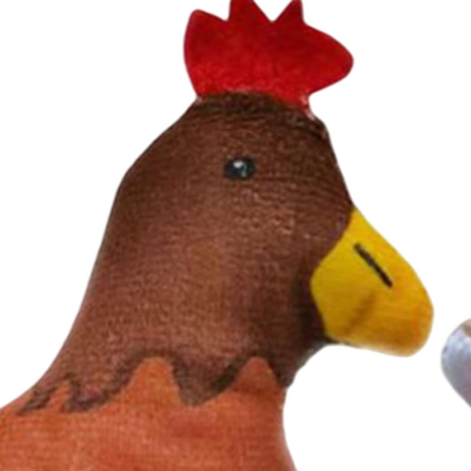 2 Pieces Different Cartoon Animal Finger Puppets Soft Dolls Props Toys(Lowrie & Hen)