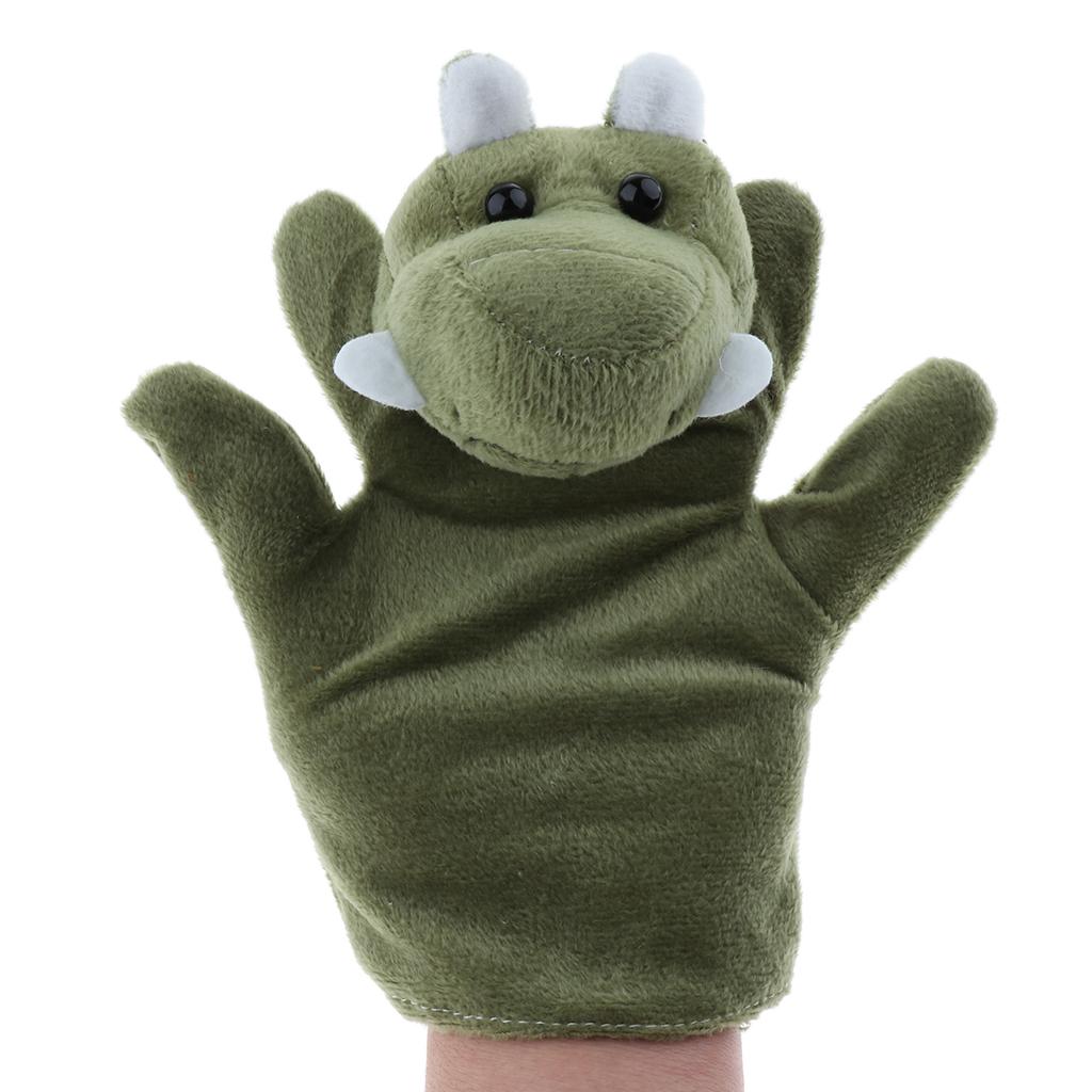 Story Learning Kids Zoo Plush Toy Animal Hand Glove Puppets Crocodile