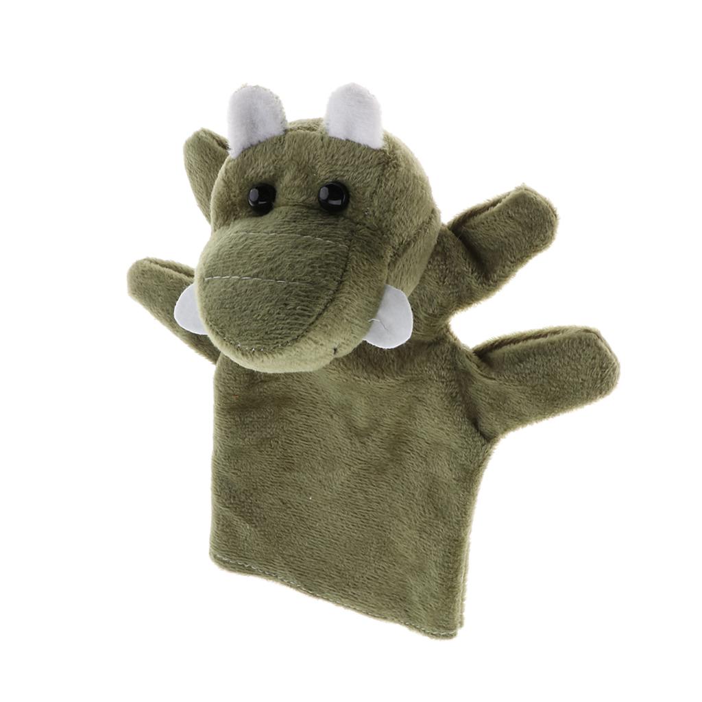 Story Learning Kids Zoo Plush Toy Animal Hand Glove Puppets Crocodile