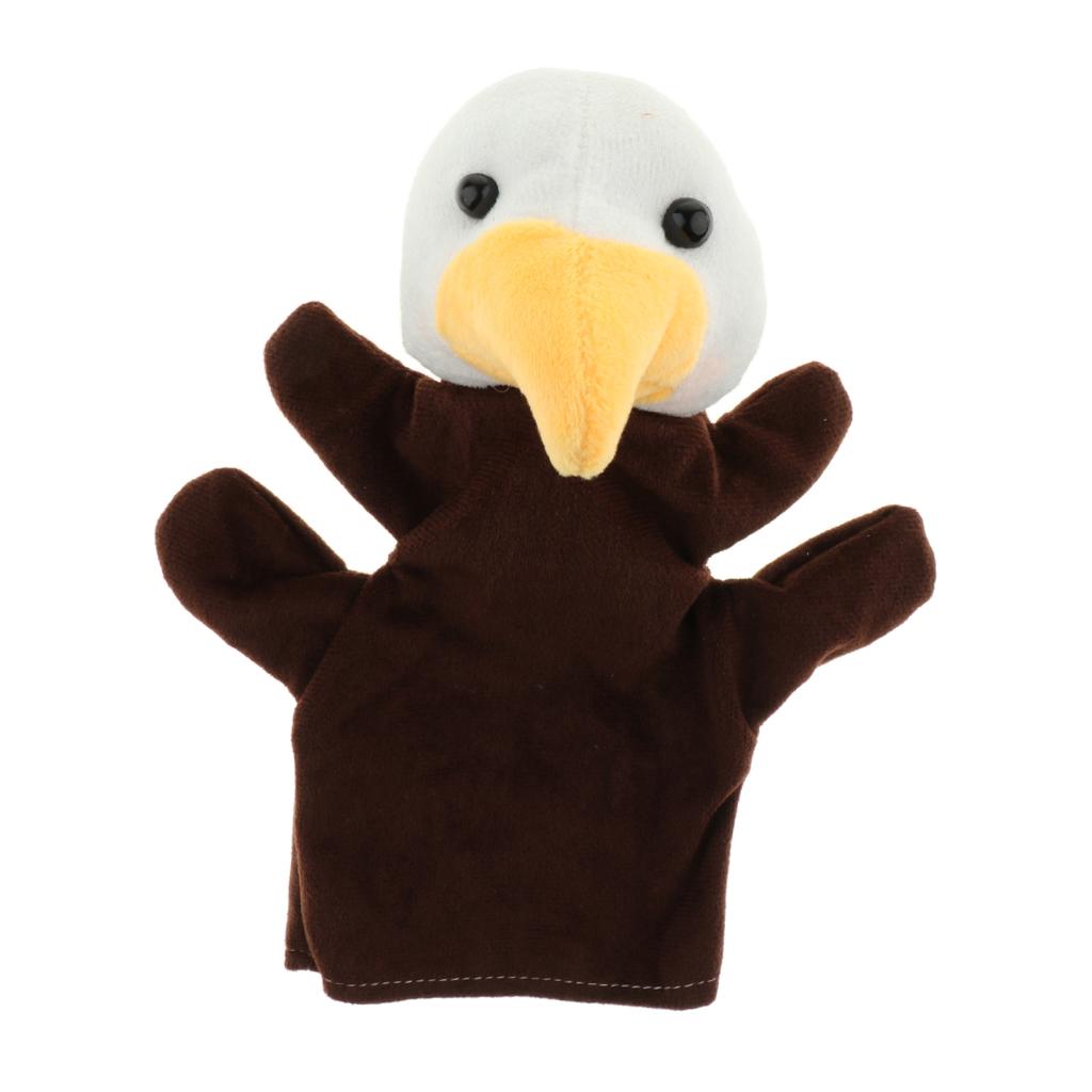 Story Learning Kids Zoo Plush Toy Animal Hand Glove Puppets Eagle