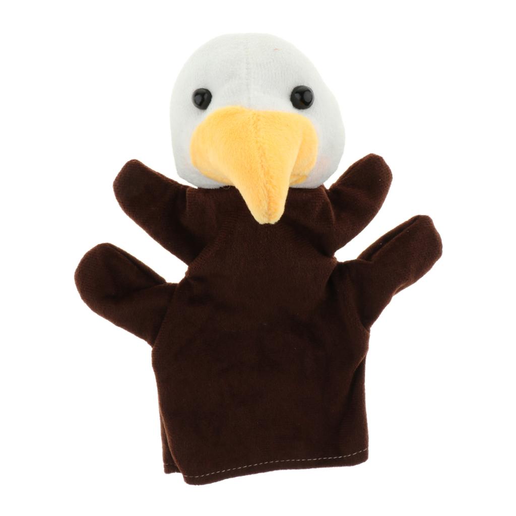 Story Learning Kids Zoo Plush Toy Animal Hand Glove Puppets Eagle