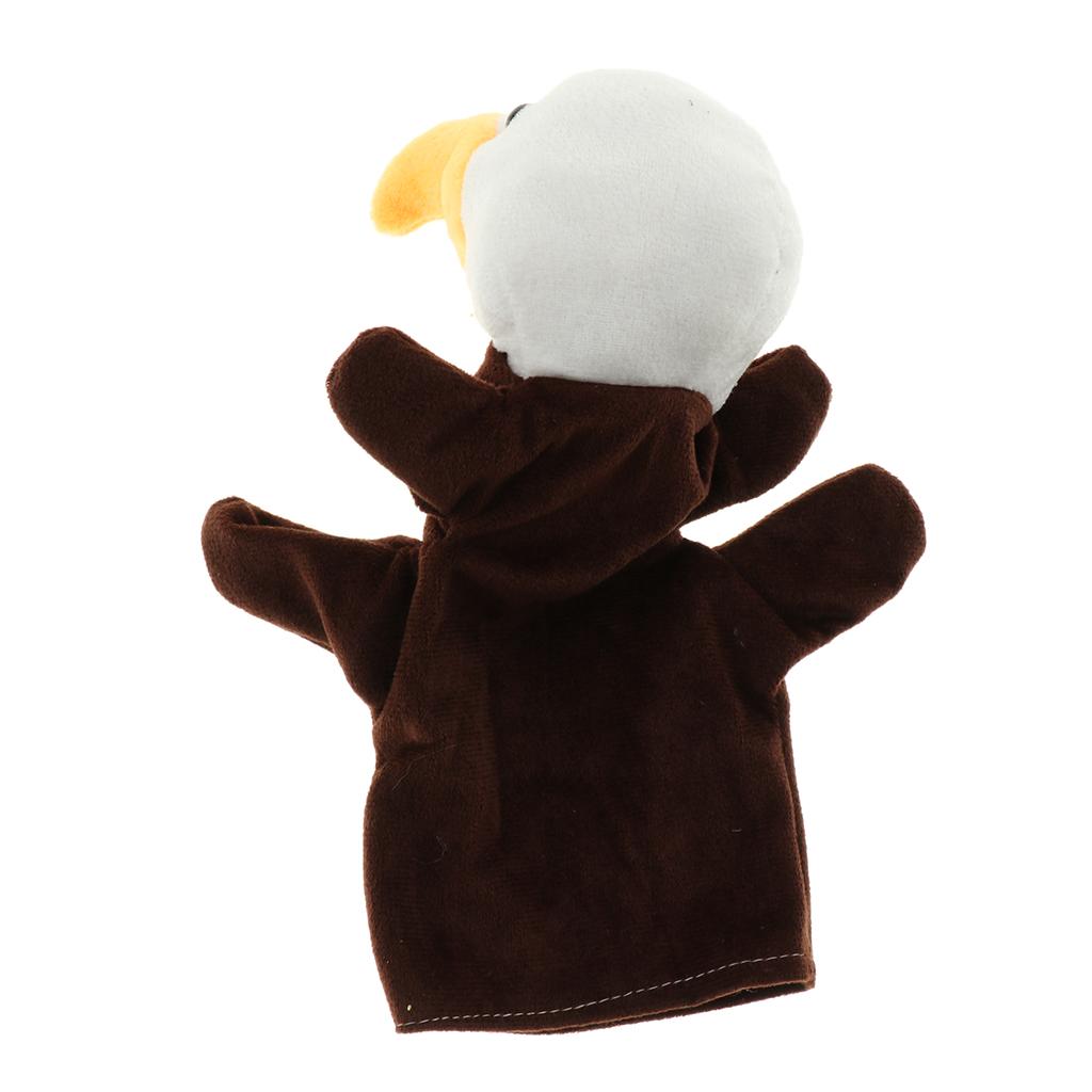 Story Learning Kids Zoo Plush Toy Animal Hand Glove Puppets Eagle