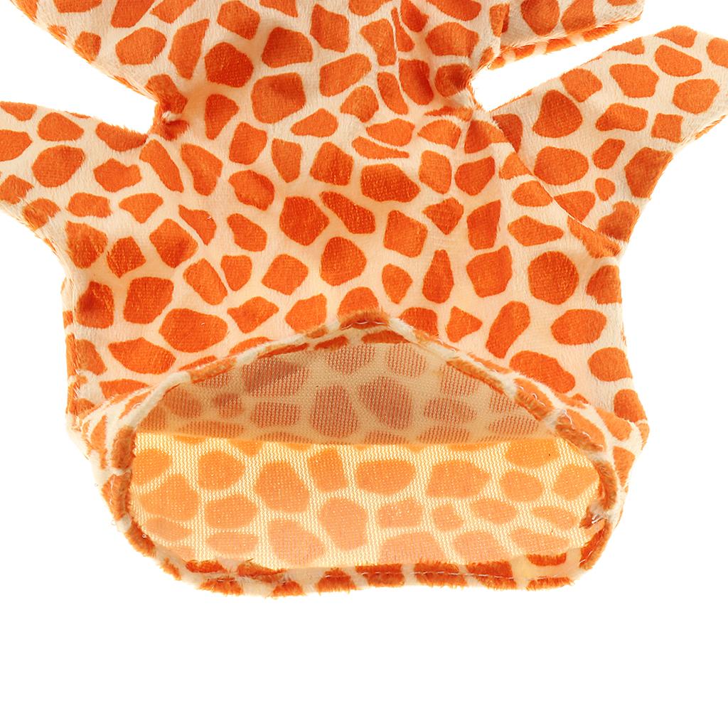 Story Learning Kids Zoo Plush Toy Animal Hand Glove Puppets Giraffe