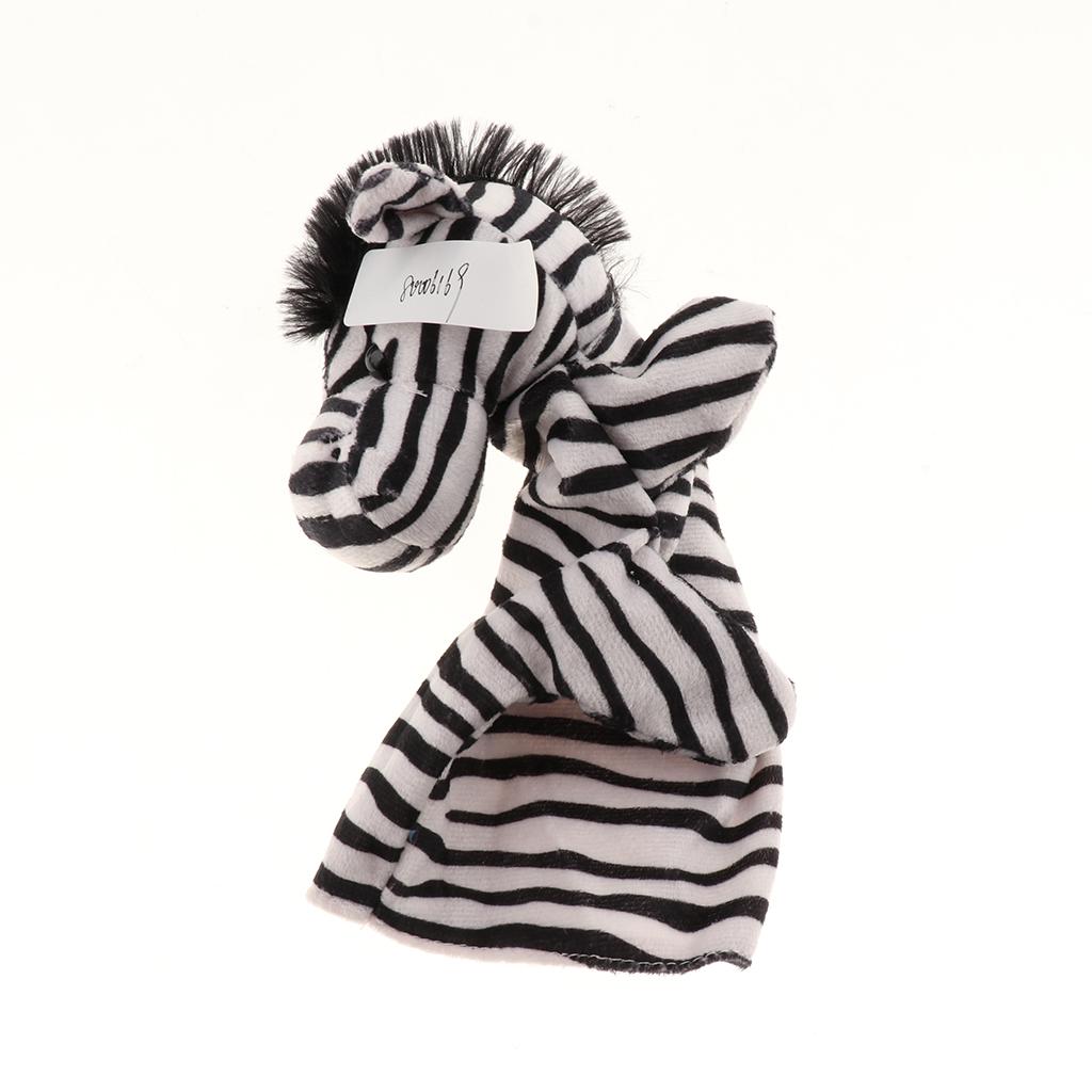 Story Learning Kids Zoo Plush Toy Animal Hand Glove Puppets Zebra