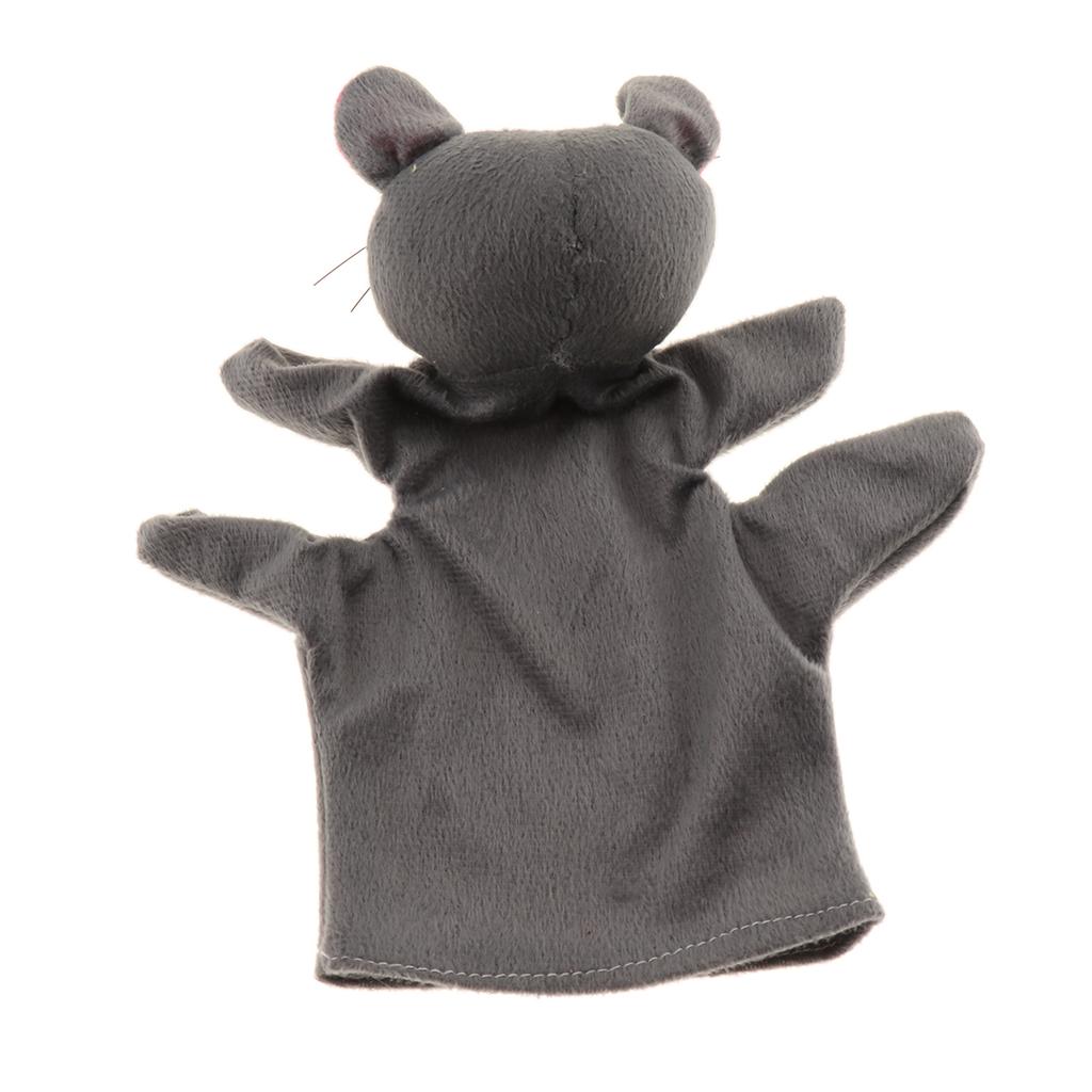 Soft Plush Animal Hand Puppets for Kids Adults Imaginative Play Gift Mouse