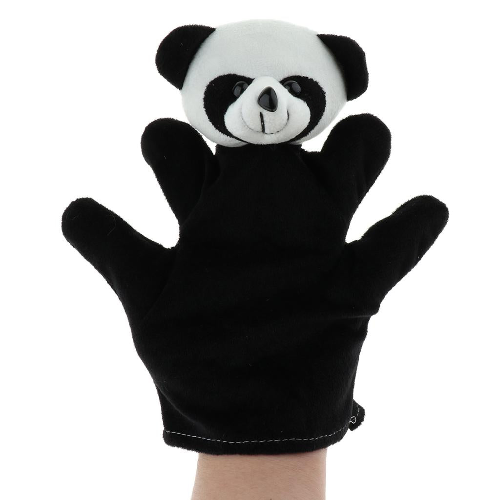 Soft Plush Animal Hand Puppets for Kids Adults Imaginative Play Gift Panda