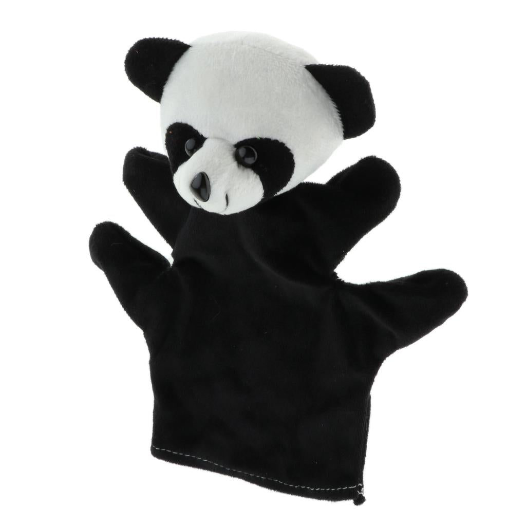 Soft Plush Animal Hand Puppets for Kids Adults Imaginative Play Gift Panda