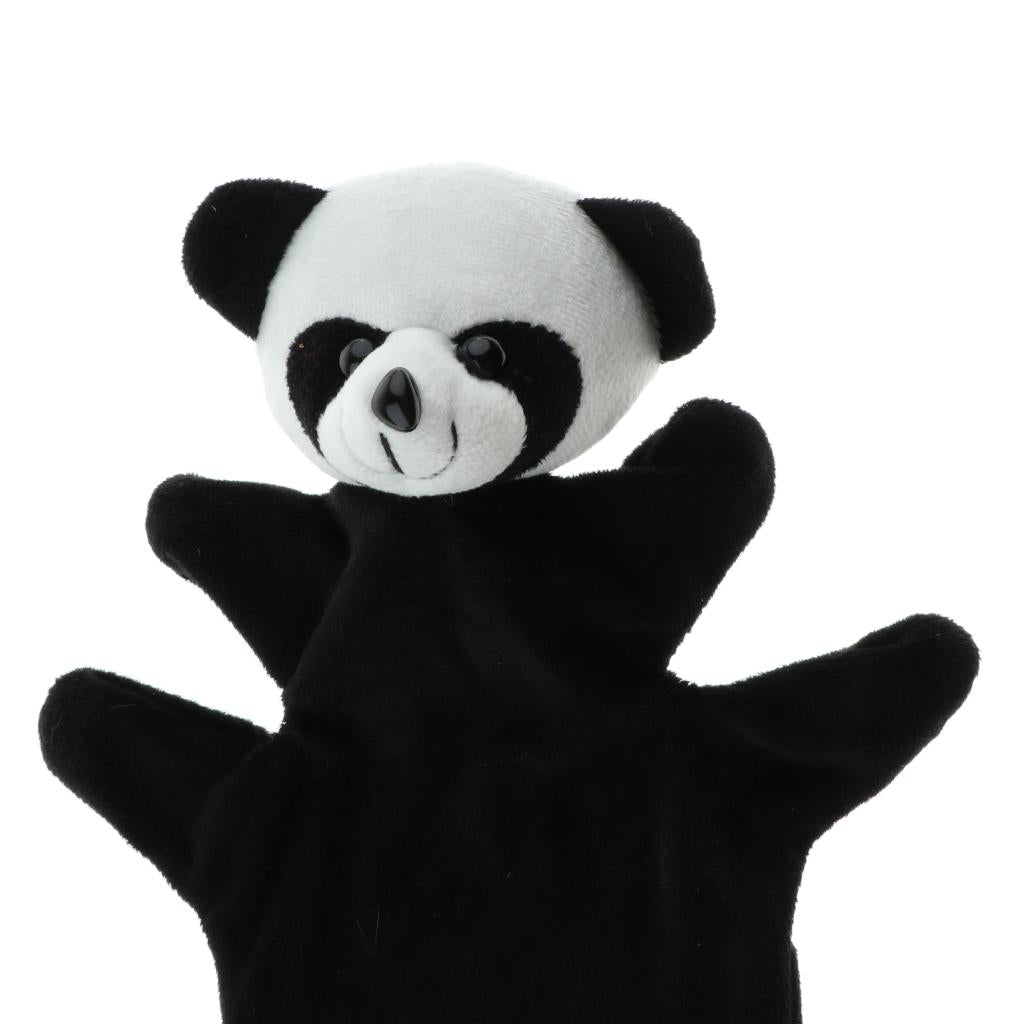 Soft Plush Animal Hand Puppets for Kids Adults Imaginative Play Gift Panda