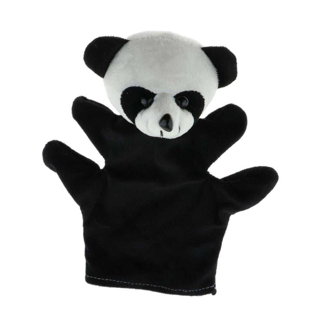 Soft Plush Animal Hand Puppets for Kids Adults Imaginative Play Gift Panda