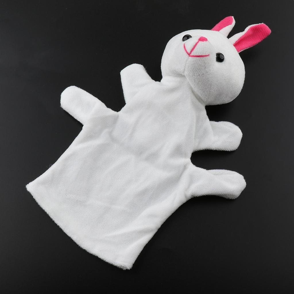 Soft Plush Animal Hand Puppets for Kids Adults Imaginative Play Gift Rabbit