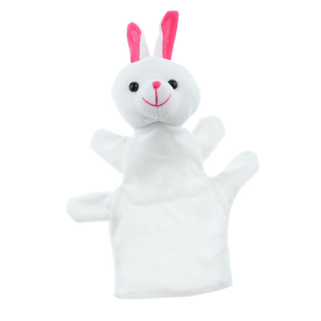 Soft Plush Animal Hand Puppets for Kids Adults Imaginative Play Gift Rabbit