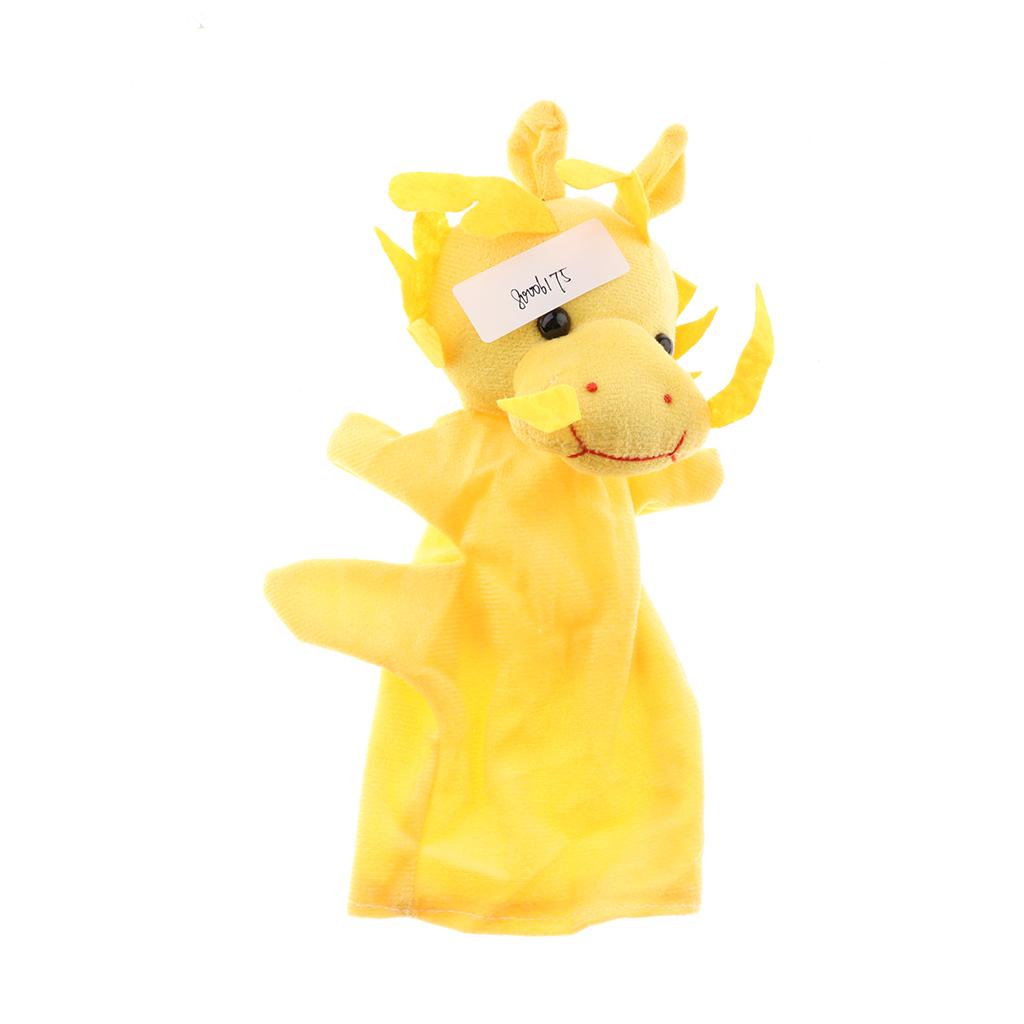 Soft Plush Animal Hand Puppets for Kids Adults Imaginative Play Gift Dragon