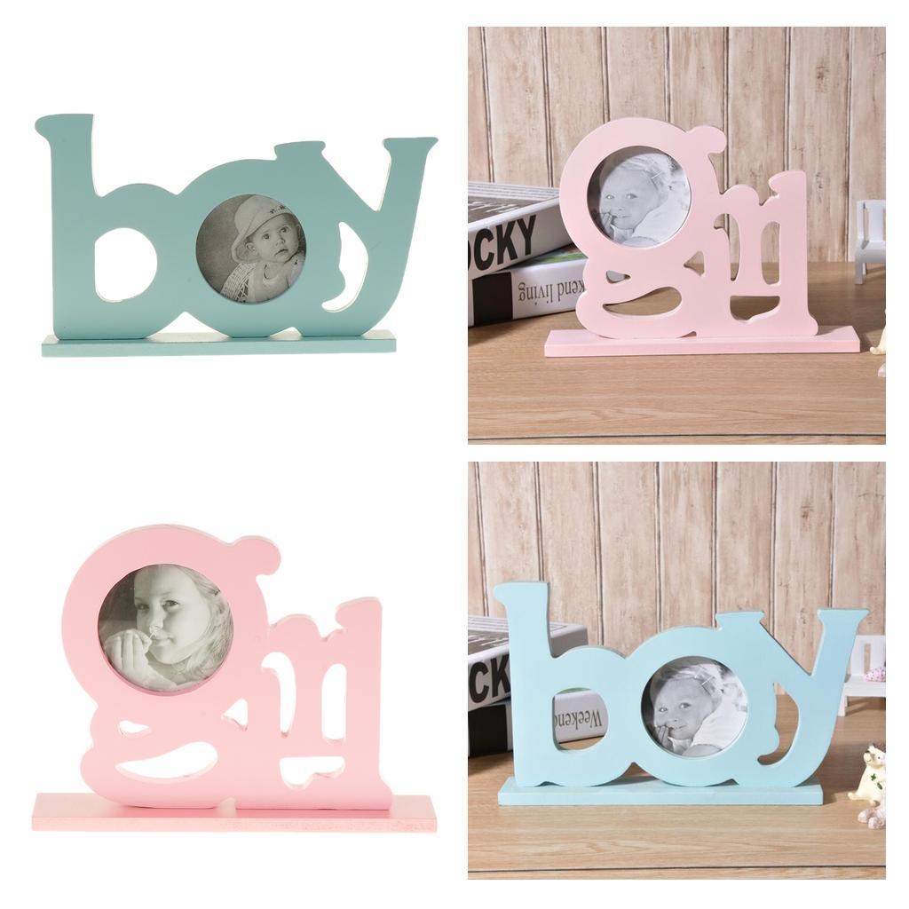 Wedding Baby Shower Photo Booth Prop Selfie Pictures Frame Holder Blue