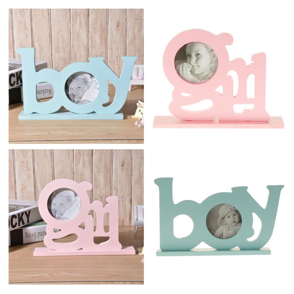 Wedding Baby Shower Photo Booth Prop Selfie Pictures Frame Holder Blue