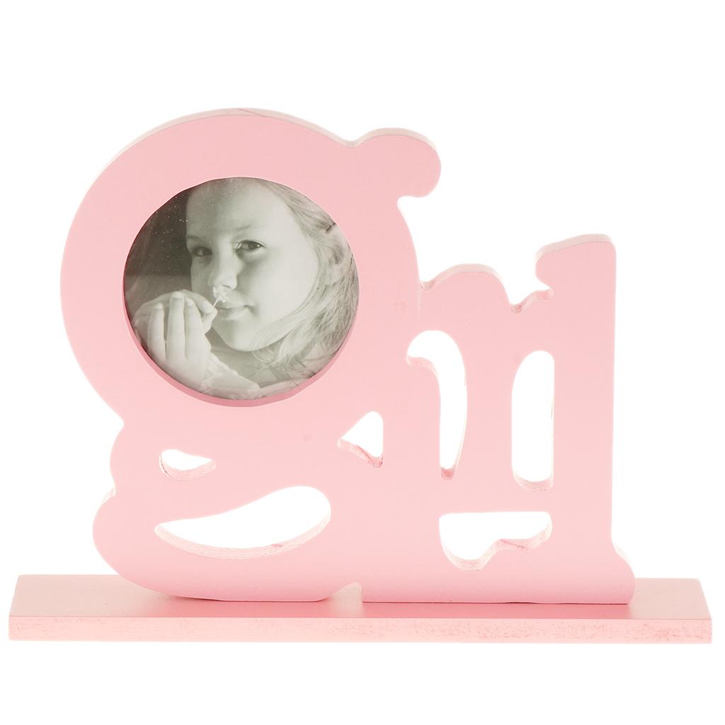 Wedding Baby Shower Photo Booth Prop Selfie Pictures Frame Holder Pink