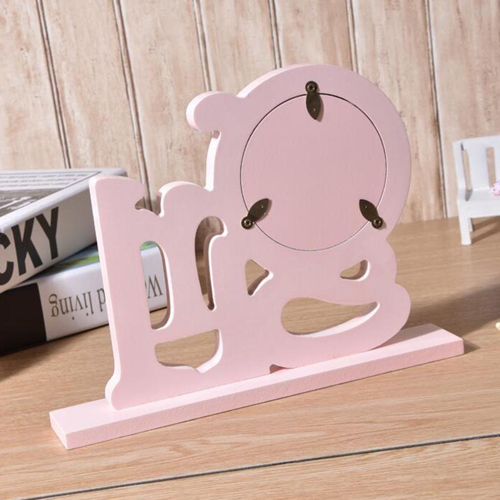 Wedding Baby Shower Photo Booth Prop Selfie Pictures Frame Holder Pink