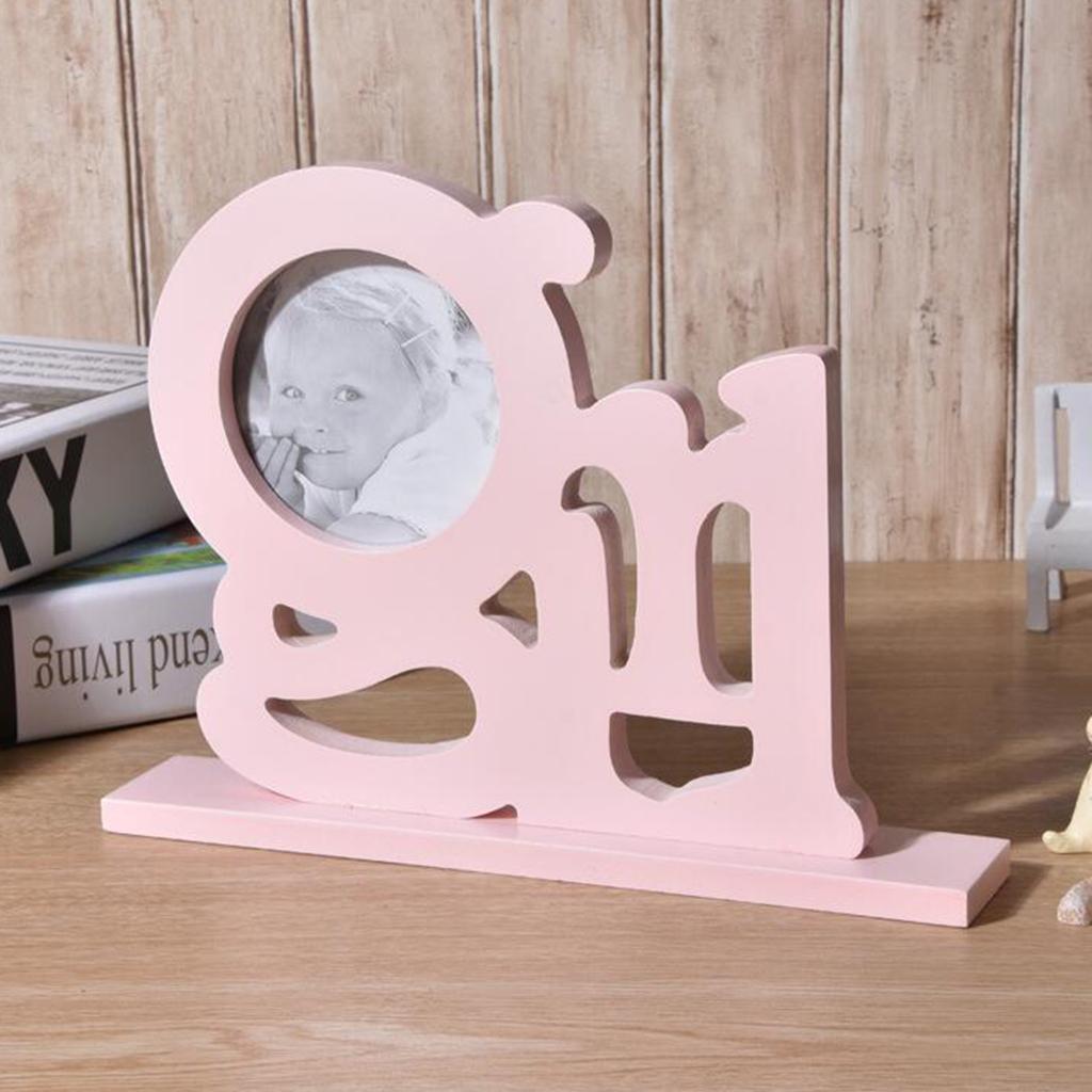 Wedding Baby Shower Photo Booth Prop Selfie Pictures Frame Holder Pink