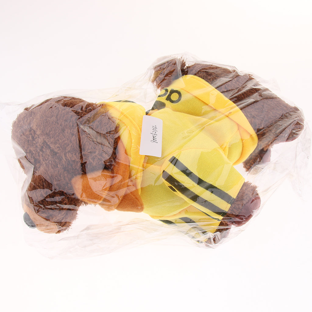 Kids Plush Electronic Pets Leash Remote Control Walking Teddy Dog Yellow