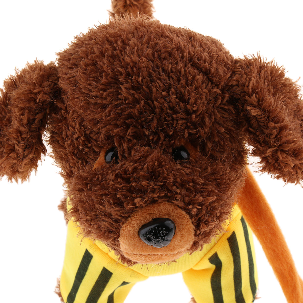 Kids Plush Electronic Pets Leash Remote Control Walking Teddy Dog Yellow