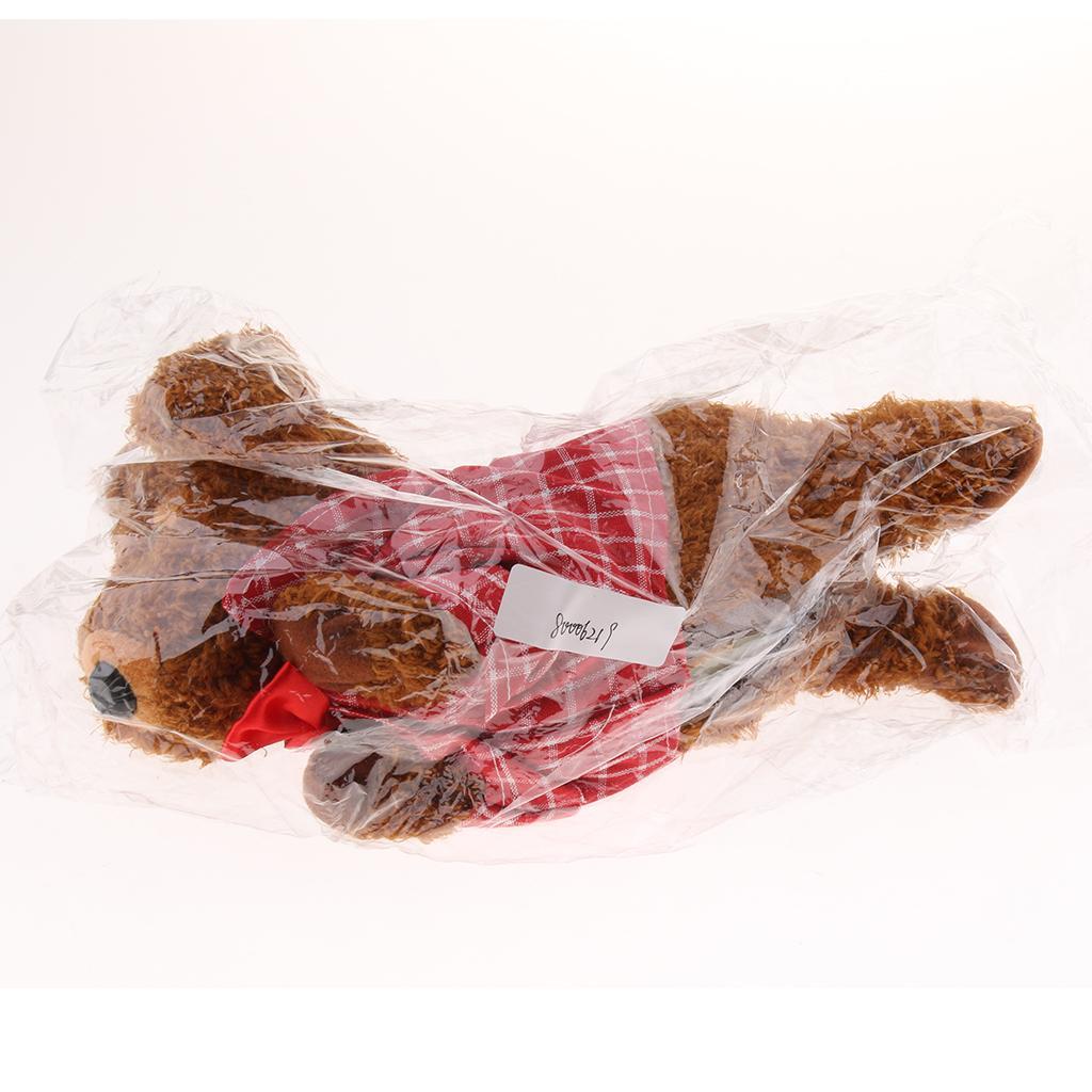 Intelligent Sound Control Simulation Electronic Plush Walk Pet Dog Toy Red