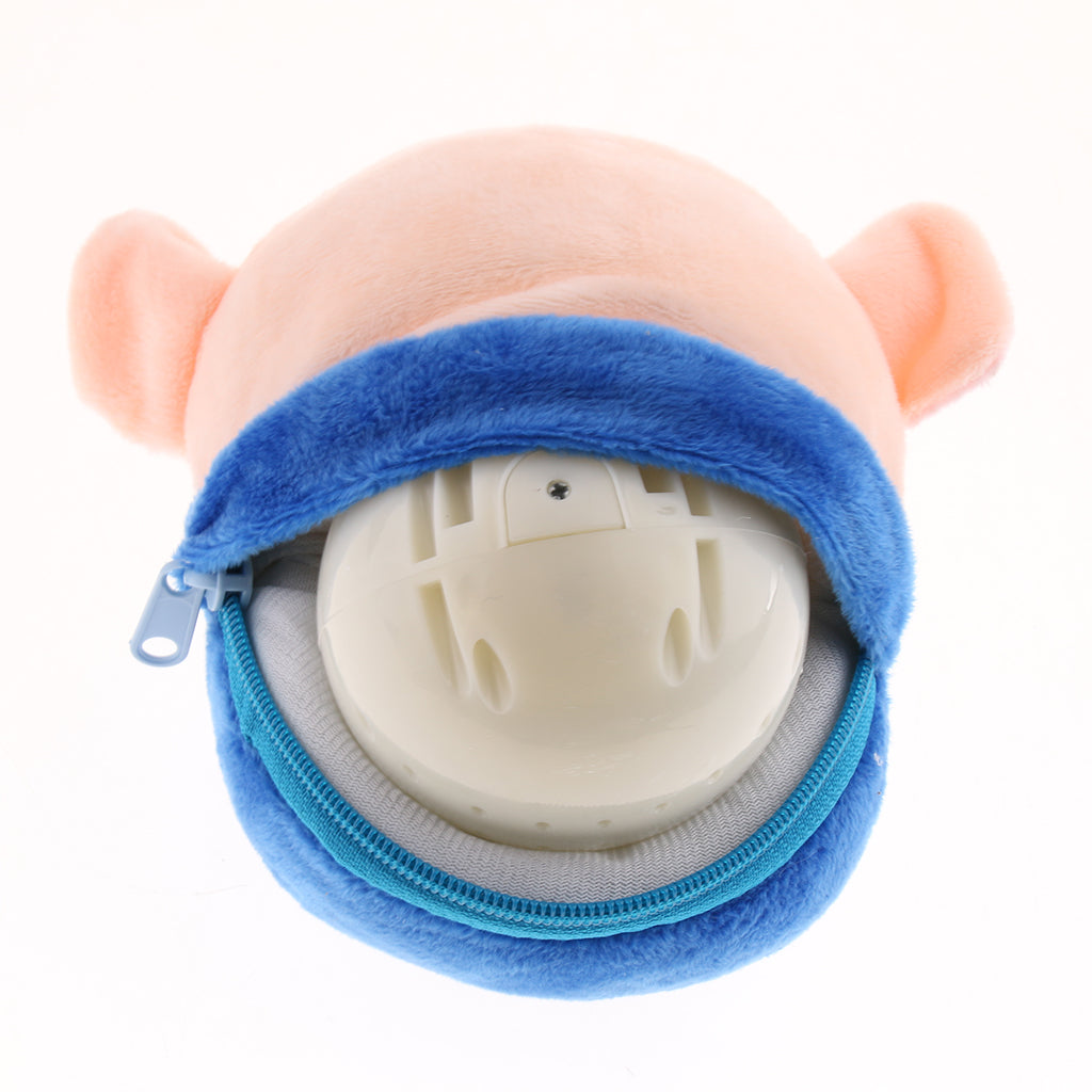 Electric Pig Plush Bouncing Sound Music Ball Baby Interactive Toys Blue