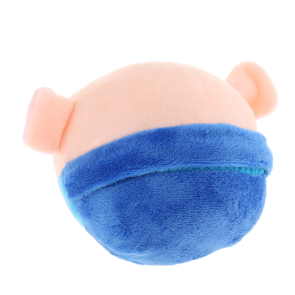 Electric Pig Plush Bouncing Sound Music Ball Baby Interactive Toys Blue