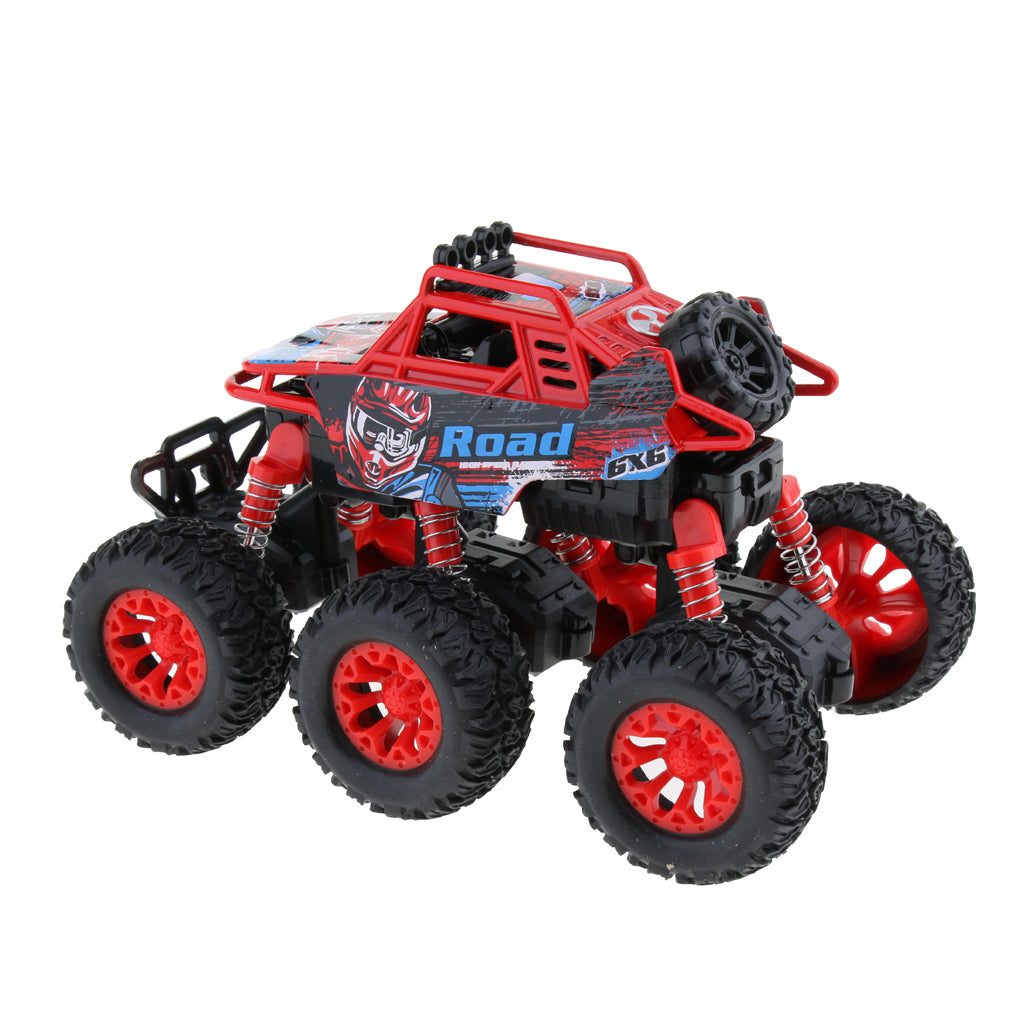 Alloy 6 WD Climbing Vehicle Pull Back Car Toy for Kids Adults Red