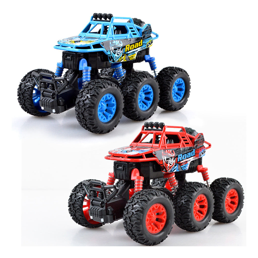 Alloy 6 WD Climbing Vehicle Pull Back Car Toy for Kids Adults Red