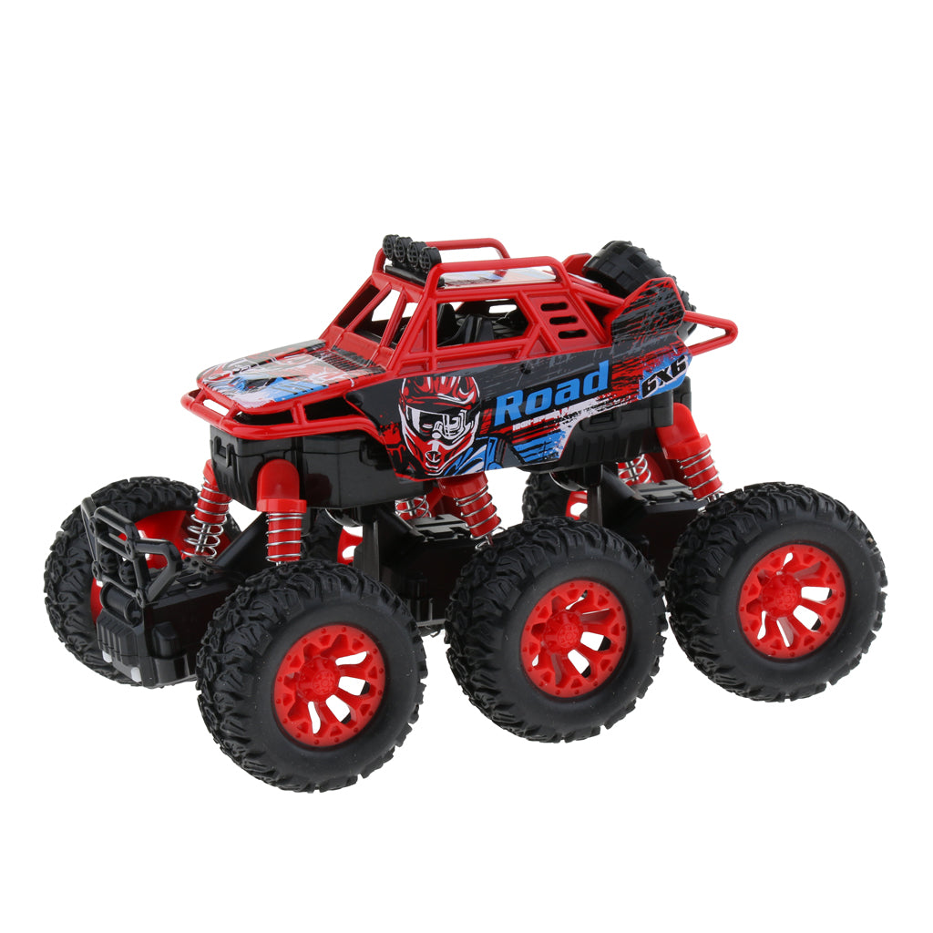 Alloy 6 WD Climbing Vehicle Pull Back Car Toy for Kids Adults Red