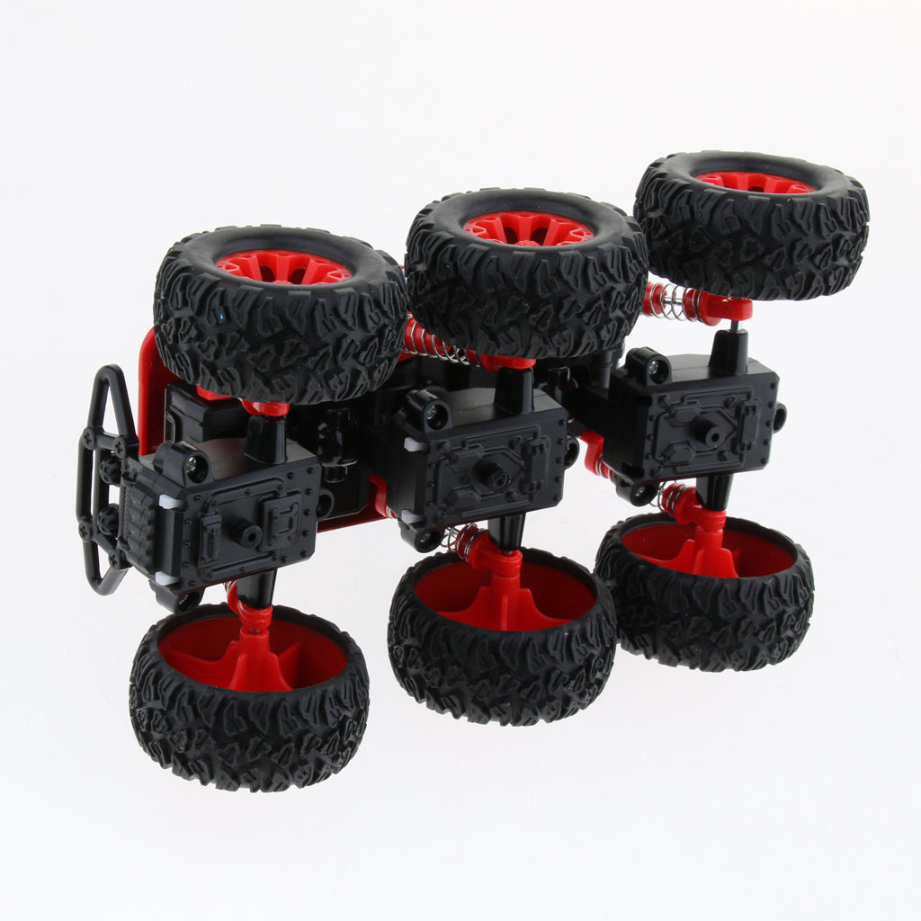 Alloy 6 WD Climbing Vehicle Pull Back Car Toy for Kids Adults Red