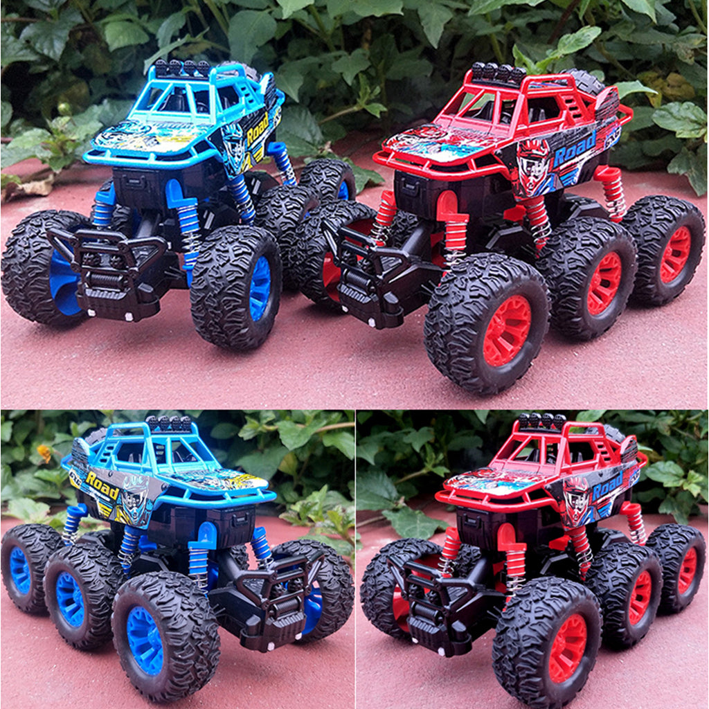 Alloy 6 WD Climbing Vehicle Pull Back Car Toy for Kids Adults Red