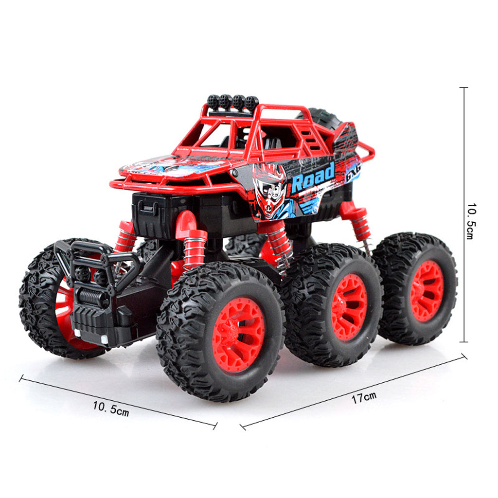 Alloy 6 WD Climbing Vehicle Pull Back Car Toy for Kids Adults Red