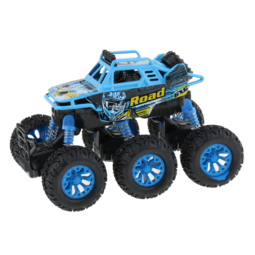 Alloy 6 WD Climbing Vehicle Pull Back Car Toy for Kids Adults Blue