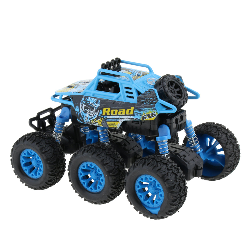 Alloy 6 WD Climbing Vehicle Pull Back Car Toy for Kids Adults Blue