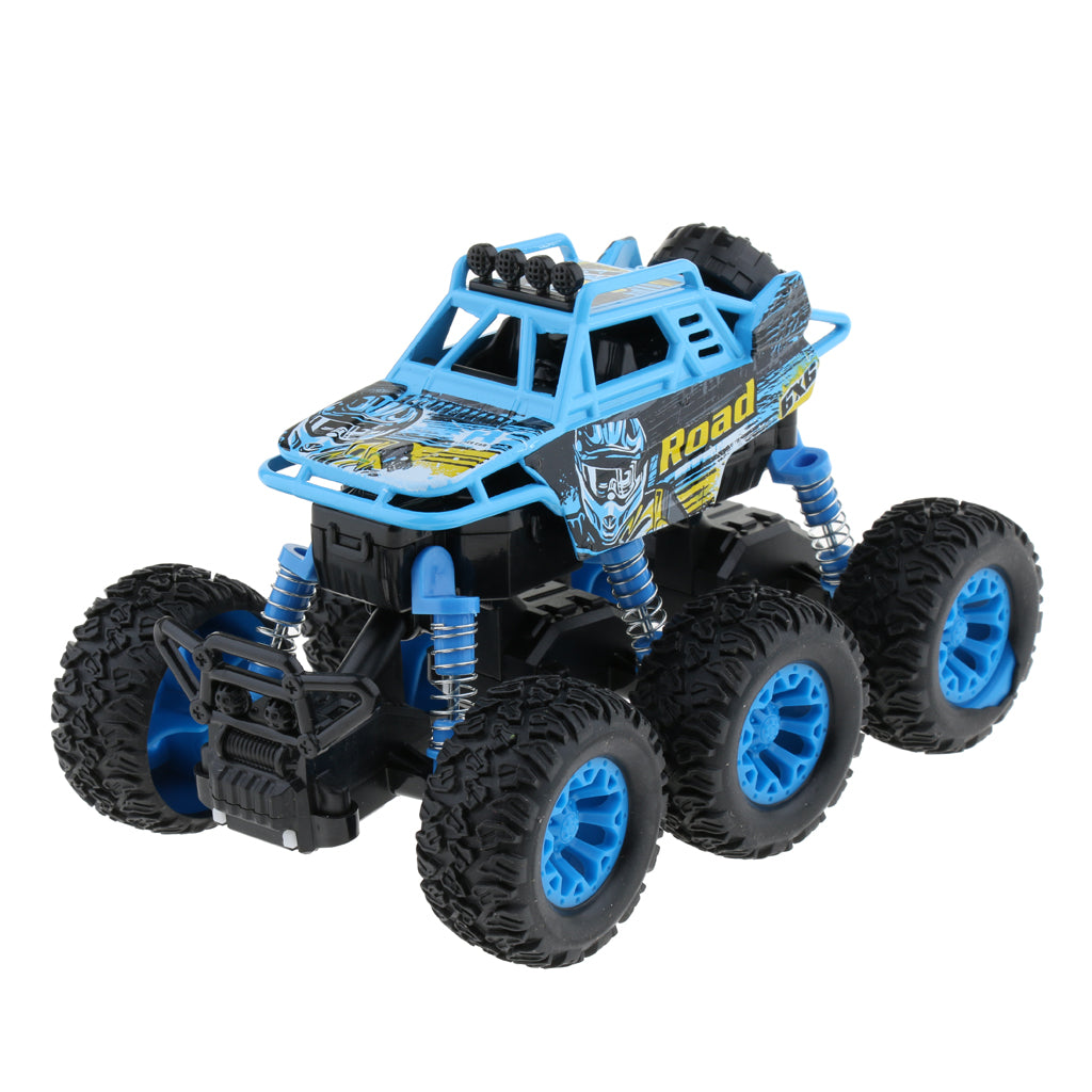 Alloy 6 WD Climbing Vehicle Pull Back Car Toy for Kids Adults Blue