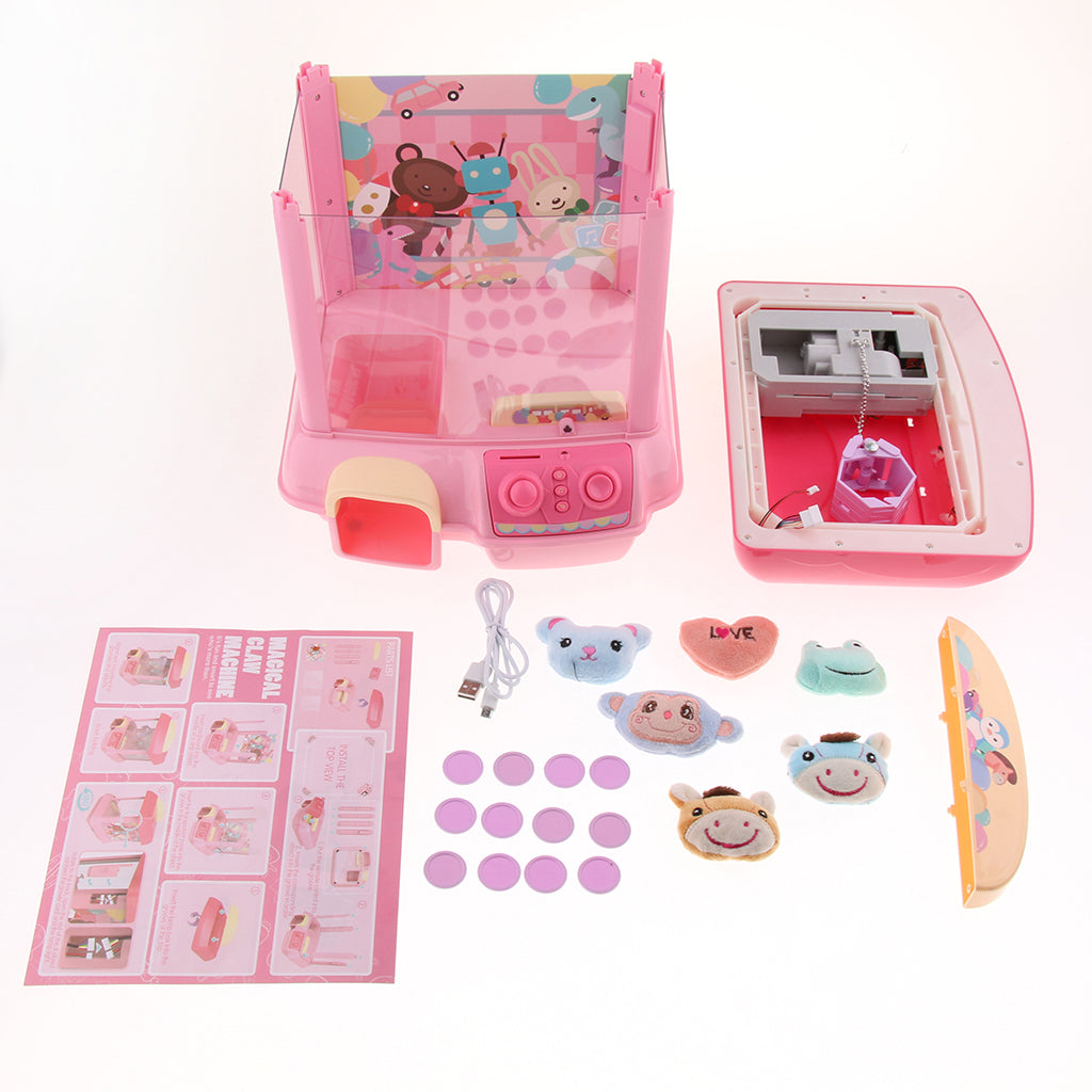 Remote Control Electronic Arcade Claw Machine Kids Grabber Machine Toy with Lights & Sound