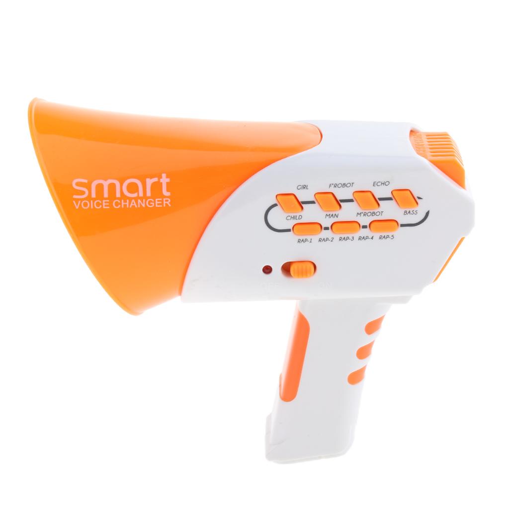 Mini Voice Changer Megaphone Speaker for Kids Prank Toy Party Favor Orange