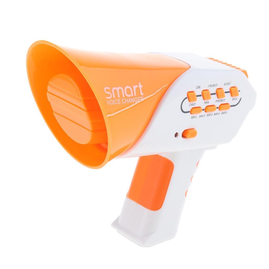 Mini Voice Changer Megaphone Speaker for Kids Prank Toy Party Favor Orange