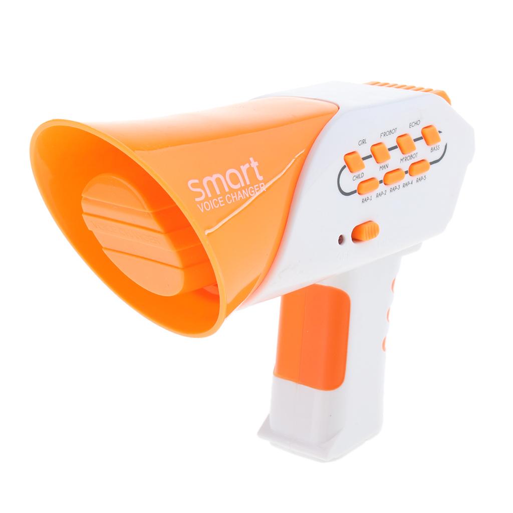 Mini Voice Changer Megaphone Speaker for Kids Prank Toy Party Favor Orange