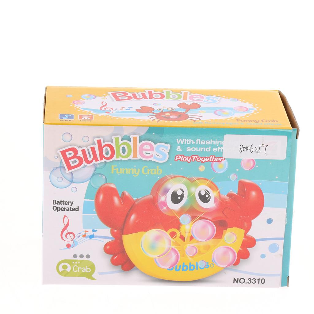 Kids Outdoor Automatic Crab Bubble Machine Maker Park Children Toy