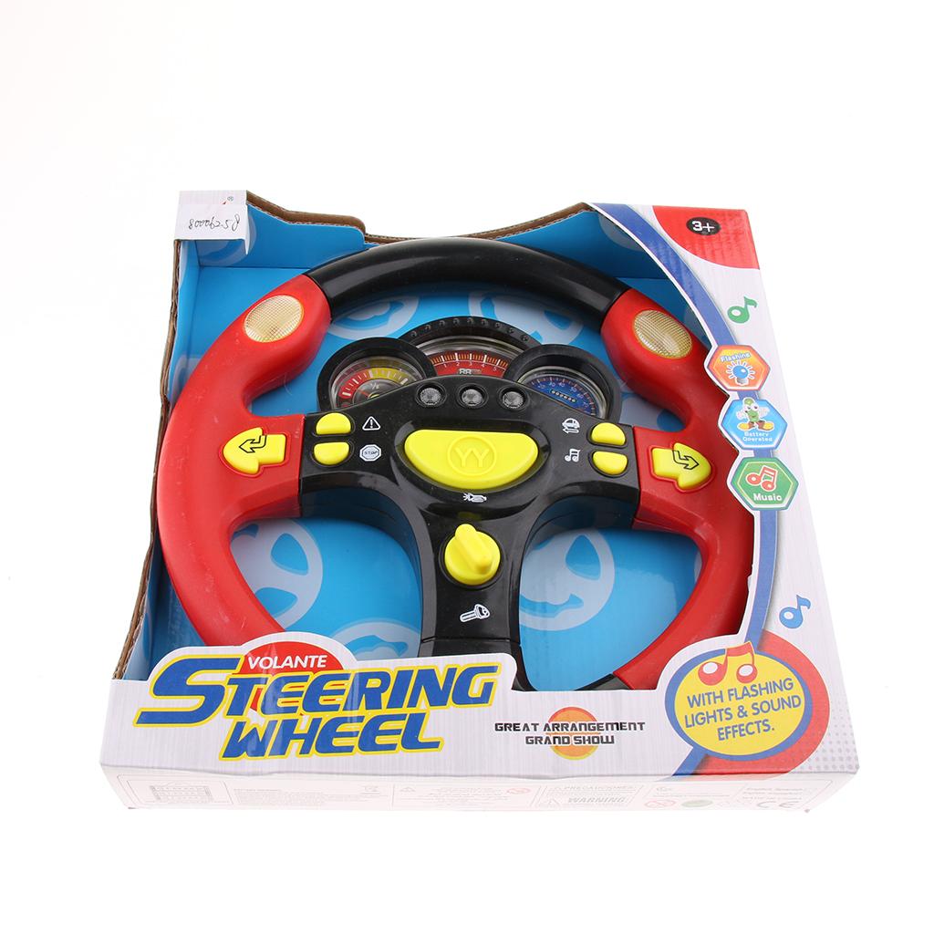 Turn and Learn Litter Driver Kids Driving Simulation Steering Wheel Toy - with Light and Music, Various Driving Sounds