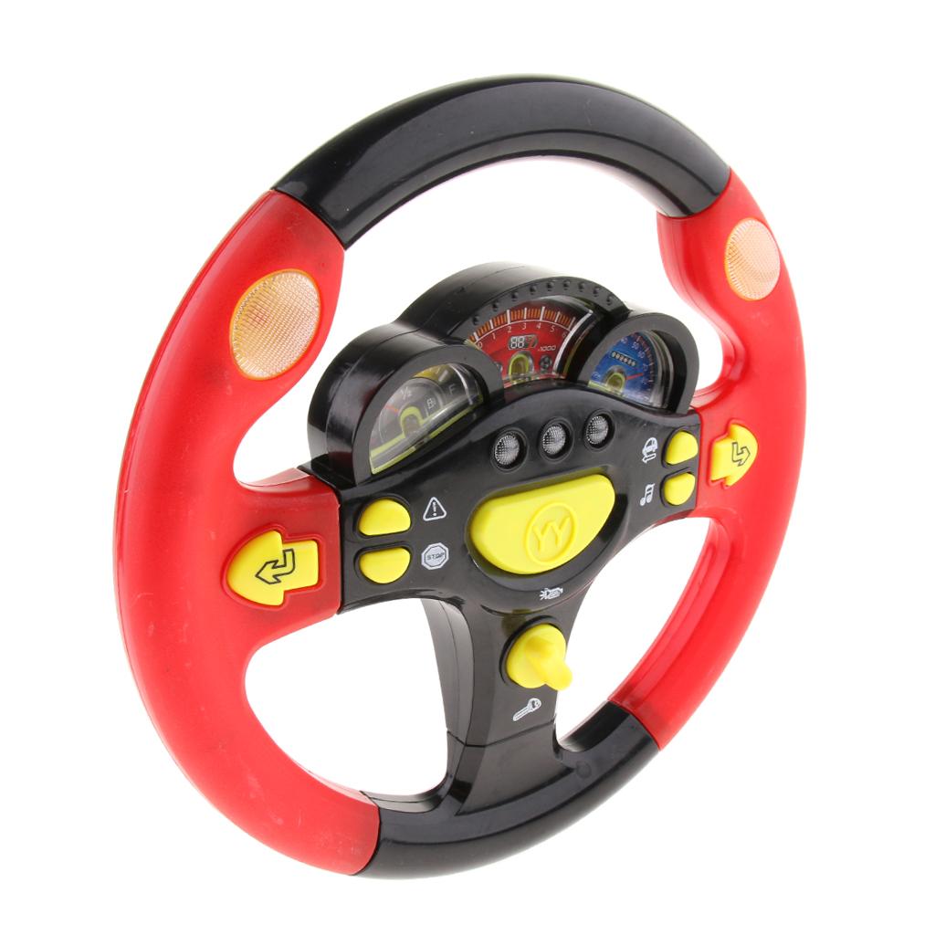 Turn and Learn Litter Driver Kids Driving Simulation Steering Wheel Toy - with Light and Music, Various Driving Sounds