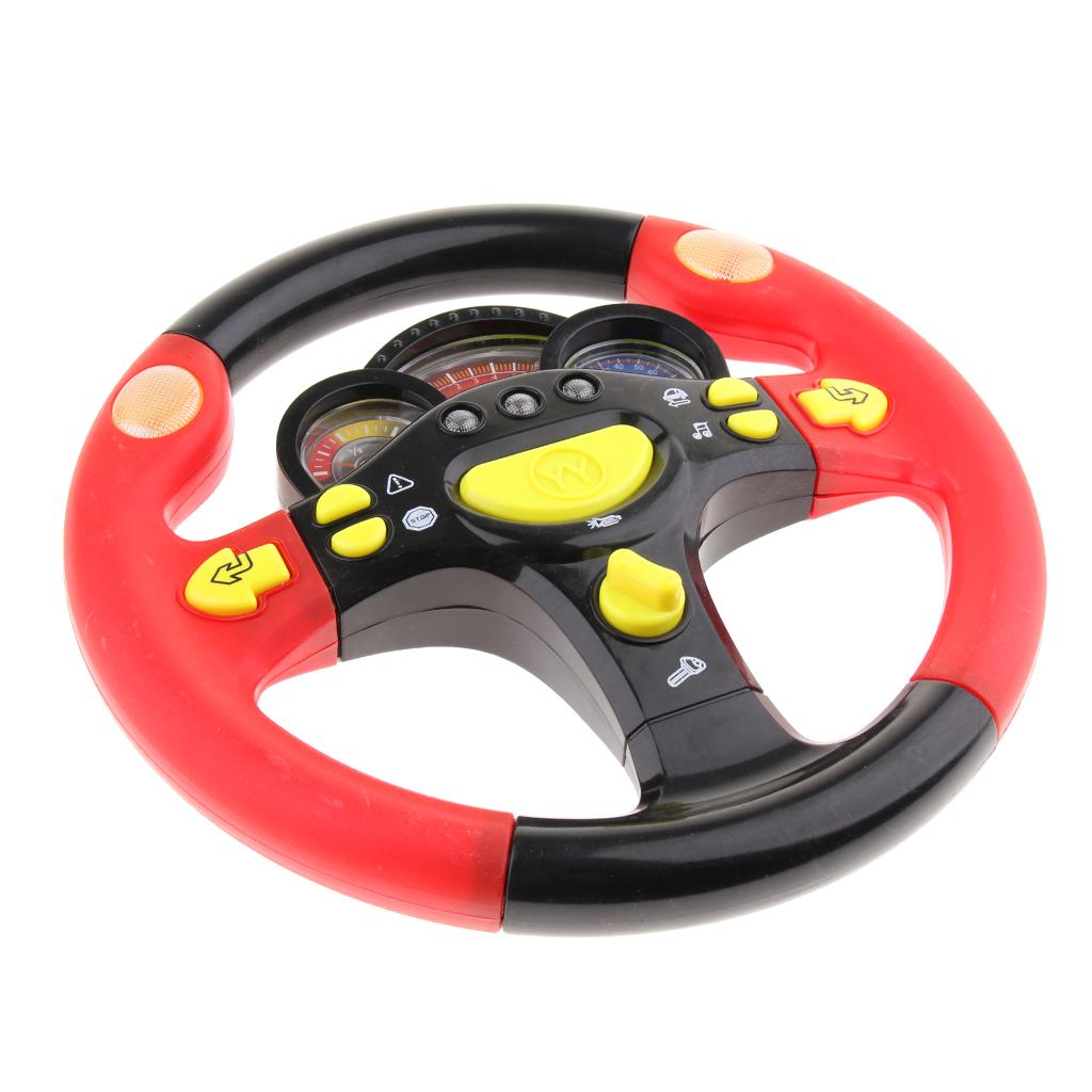 Turn and Learn Litter Driver Kids Driving Simulation Steering Wheel Toy - with Light and Music, Various Driving Sounds