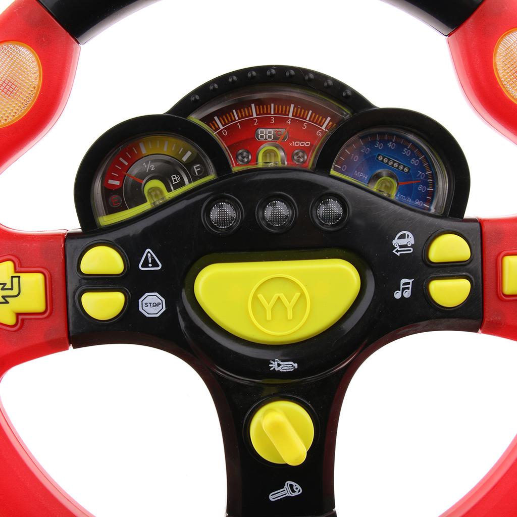 Turn and Learn Litter Driver Kids Driving Simulation Steering Wheel Toy - with Light and Music, Various Driving Sounds